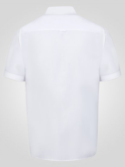 D555 James Lyhythihainen Oxford-Paita TALL Valkoinen - TALL kauluspaidat - 