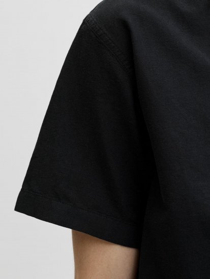 Jack & Jones Breeze Linen Short Sleeve Shirt Black - Kauluspaidat - Miesten isot kauluspaidat 2XL – 8XL