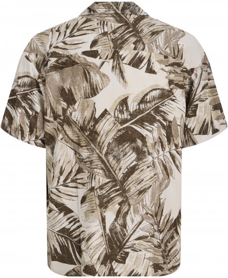 Jack & Jones Jeff Resort Short Sleeve Shirt Brown - Kauluspaidat - Miesten isot kauluspaidat 2XL – 8XL