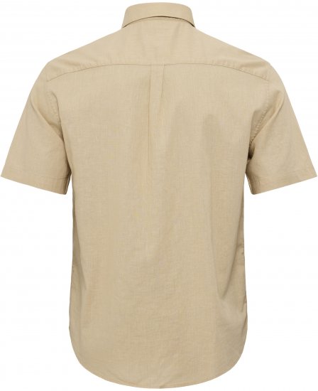 North Latitude 51106 Short Sleeve Shirt Sand - Lyhythihaiset kauluspaidat - Lyhythihaiset Kauluspaidat Isot Koot