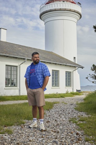 North Latitude 51145 Checked Short Sleeve Shirt Cobolt Blue - Lyhythihaiset kauluspaidat - Lyhythihaiset Kauluspaidat Isot Koot