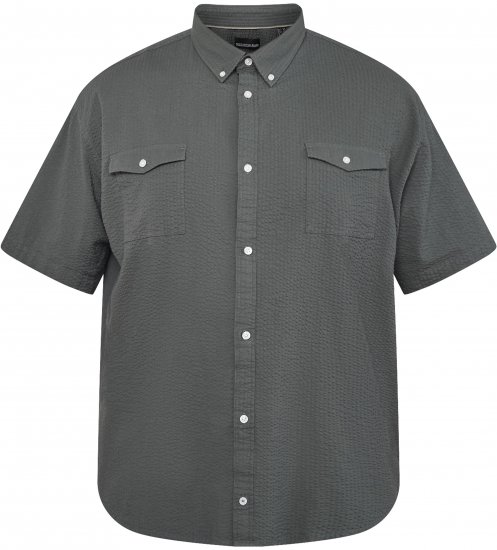 North Latitude 61306 Lyhythihainen Päällyspaita Tummanvihreä - Kauluspaidat - Miesten isot kauluspaidat 2XL – 8XL