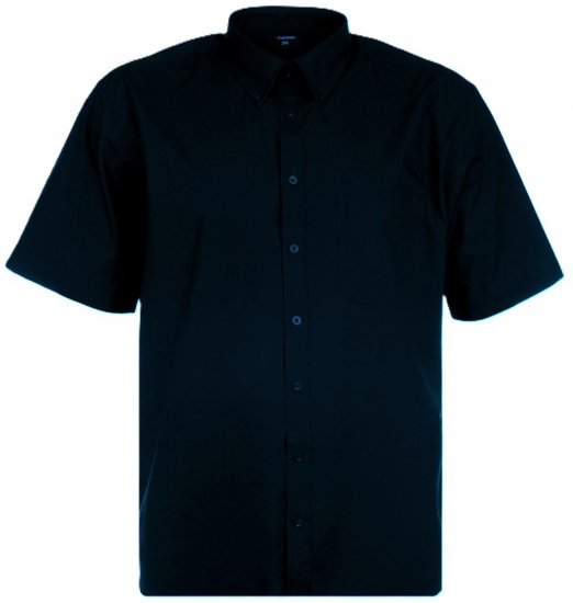 Espionage SH149 Plain Short Sleeve Shirt Navy - Lyhythihaiset kauluspaidat - Lyhythihaiset Kauluspaidat Isot Koot