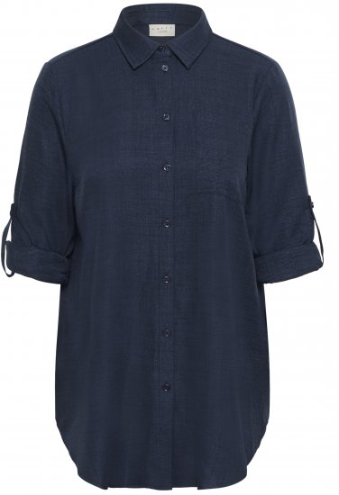Kaffe Curve Ellie Shirt Tunic Moon Indigo Blue - Tunikat - 