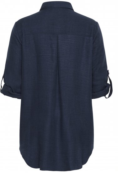 Kaffe Curve Ellie Shirt Tunic Moon Indigo Blue - Tunikat - 
