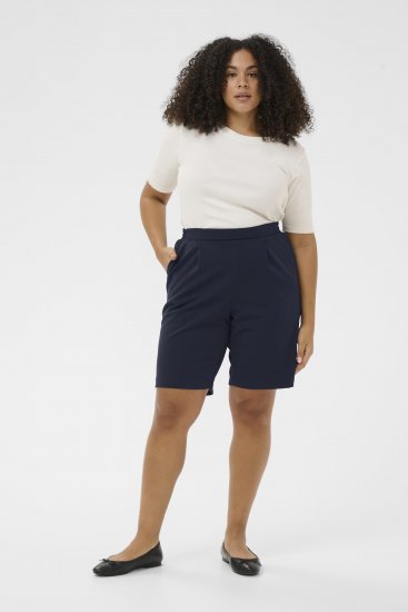 Kaffe Curve Pheolo Shorts Midnight Marine Navy - Shortsit - 