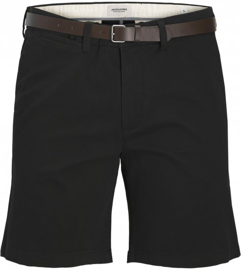 Jack & Jones Stadam Belted Chino Shorts Black - Shortsit - Shortsit, isot koot – W40-W60