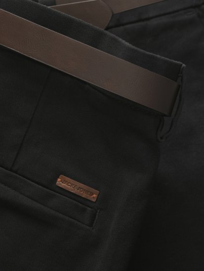 Jack & Jones Stadam Belted Chino Shorts Black - Shortsit - Shortsit, isot koot – W40-W60
