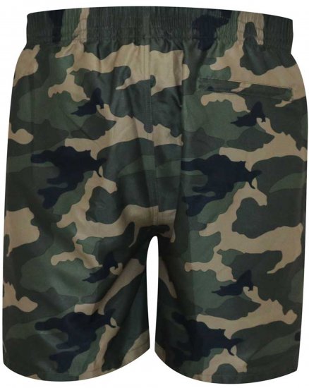 D555 Kody Camo Printed Swimshorts Khaki - Uimashortsit - Miesten uimahousut isot koot