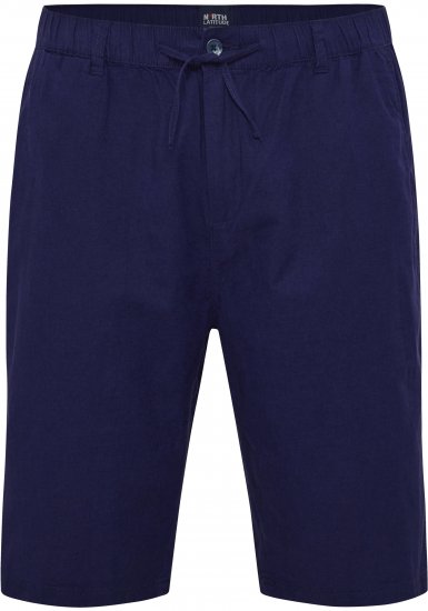 North Latitude 51137 Linen Elastic Waist Shorts Navy - Shortsit - Shortsit, isot koot – W40-W60