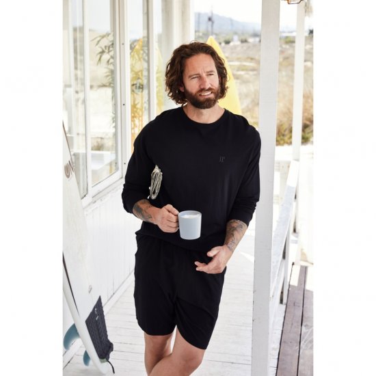 JP1880 Shorts Elastic Waistband Black - JP1880 - JP1880 Miesten Isot Koot