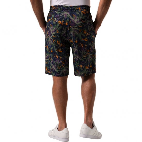 JP1880 Bermuda Shorts Floral All-over Print Navy - Shortsit - Shortsit, isot koot – W40-W60