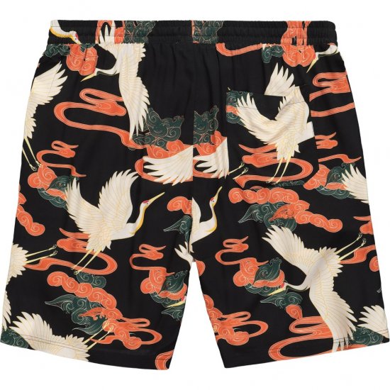 JP1880 Bermuda Shorts Floral All-over Print Black - Shortsit - Shortsit, isot koot – W40-W60