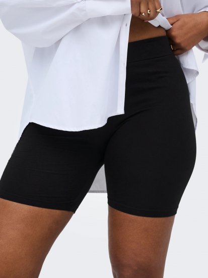 Only Carmakoma Time Shorts Black - Shortsit - 