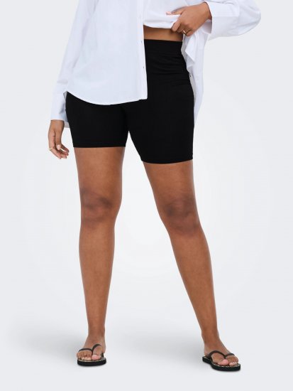 Only Carmakoma Time Shorts Black - Shortsit - 