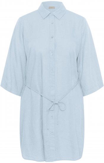 Kaffe Curve Mille Short Shirt Dress Nantucket Breeze Blue - Minimekot - 