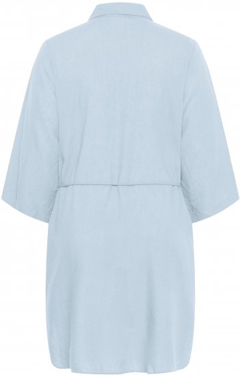 Kaffe Curve Mille Short Shirt Dress Nantucket Breeze Blue - Minimekot - 