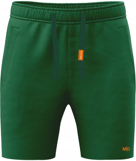 Motley Denim Paris Sweatshorts Racing Green - Collegehousut ja collegeshortsit - Miesten Isot collegehousut ja collegeshortsit