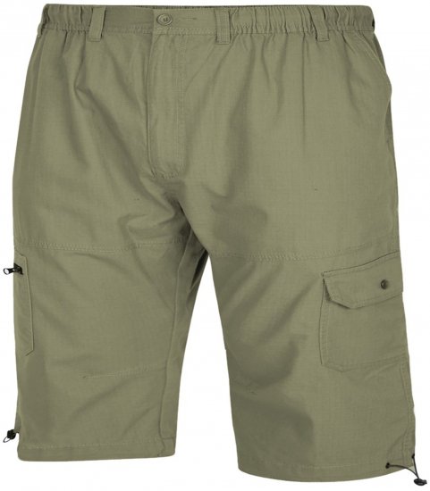 Espionage TR055 3/4 Cropped with Mult Pocket Trousers Light Khaki - Shortsit - Shortsit, isot koot – W40-W60