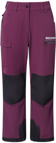 Ulla Popken HYPRAR Multifunctional Durable Inset Trekking Pants Dark Cherry Dark Cherry - Farkut & Housut Isoissa Koissa – Plus Size - 