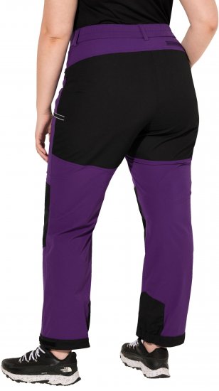 Ulla Popken HYPRAR Multifunctional Durable Inset Trekking Pants Plum - Naisten farkut ja housut isot koot - 