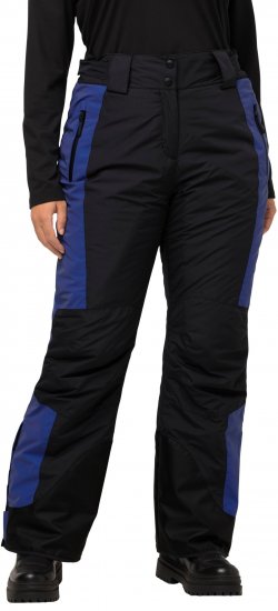 Ulla Popken Ski Pants Reflector Waterproof Velcro Closure Snow Gaiter Black - Naisten farkut ja housut isot koot - 