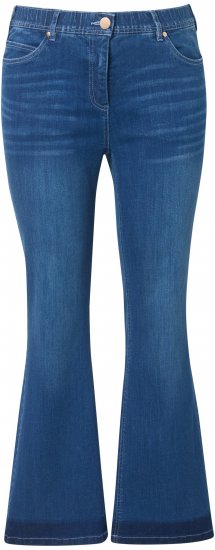 Ulla Popken Stretch Fit Bootcut Jeans Blue Denim - Farkut & Housut Isoissa Koissa – Plus Size - 