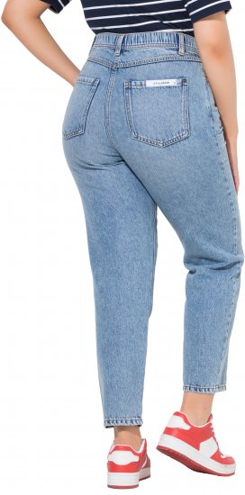 Ulla Popken Lyocell Blend Stretch Fit Jeans Mid Blue Denim - Naisten farkut ja housut isot koot - 