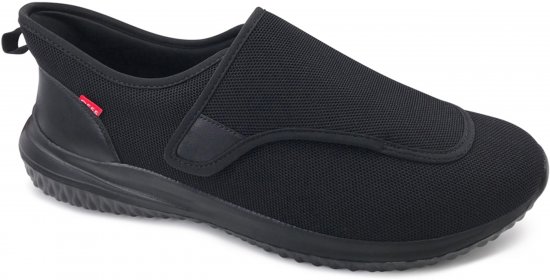 D555 Shelvey Kingsize Open Top Knitted Shoe Black - Tennarit - 
