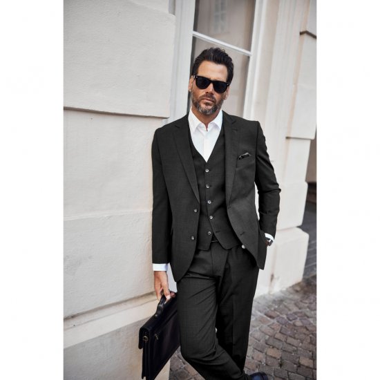 JP1880 Classic Two Button Stretch Suit Jacket Grey - Puvut ja pikkutakit - Pukuja suurissa mitoissa