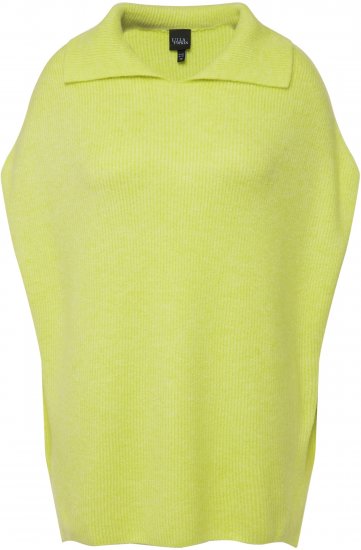 Ulla Popken Oversized Knit Sweater Vest Lime Green - Hupparit ja collegepaidat - 