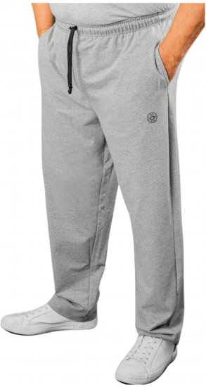 20 Nodi Stretch Fleece Cotton Sports Pants with Enzyme and Soft Touch Treatment Grey - Collegehousut ja collegeshortsit - Miesten Isot collegehousut ja collegeshortsit