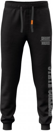 Motley Denim Lyon Sweatpants Black - Collegehousut ja Collegeshortsit - Miesten Isot collegehousut ja collegeshortsit