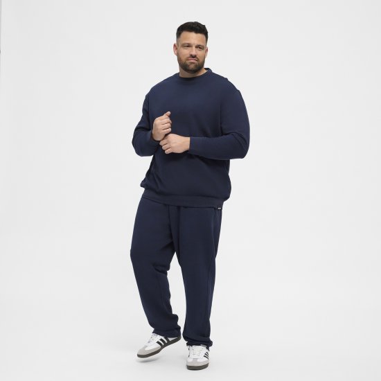 North Latitude Sweatpants Navy Blue - Collegehousut ja collegeshortsit - Miesten Isot collegehousut ja collegeshortsit