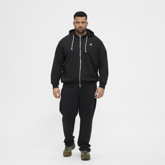 North Latitude Sweat Trousers Black - Collegehousut ja collegeshortsit - Miesten Isot collegehousut ja collegeshortsit