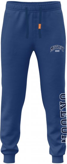 Motley Denim Munich Sweatpants Royal Blue - Collegehousut ja collegeshortsit - Miesten Isot collegehousut ja collegeshortsit