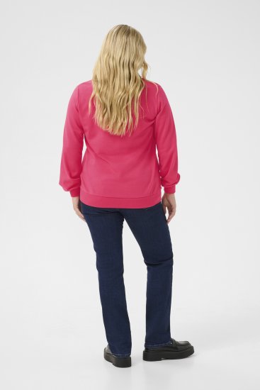 Kaffe Curve Violi Sweatshirt Raspberry Pink - Collegepaidat - 