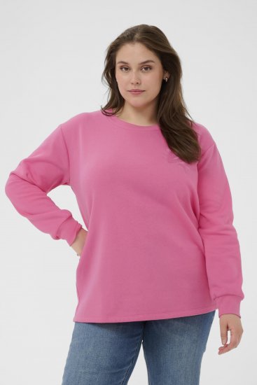 Kaffe Curve Sus Sweatshirt Pink Power - Collegepaidat - 