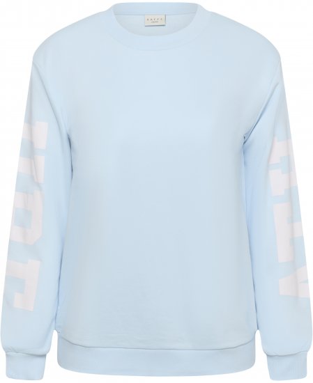 Kaffe Curve Mila Sweatshirt Nantucket Breeze Blue - Collegepaidat - 