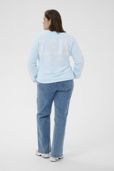 Kaffe Curve Mila Sweatshirt Nantucket Breeze Blue - Collegepaidat - 