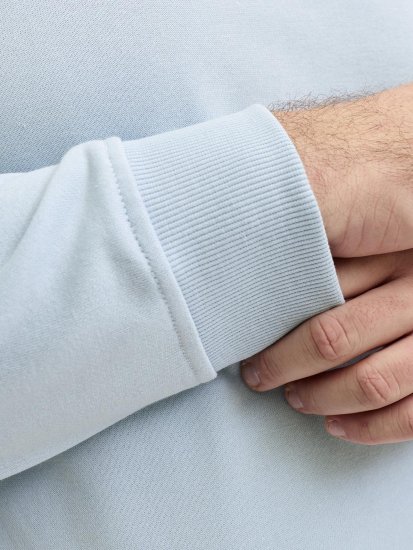 Jack & Jones Brandon Sweatshirt Blue - Hupparit ja collegepaidat - Miesten hupparit ja collegepaidat isot koot