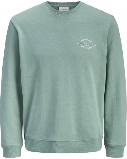 Jack & Jones Brandon Sweatshirt Turquoise - Hupparit ja collegepaidat - Miesten hupparit ja collegepaidat isot koot