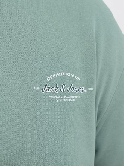 Jack & Jones Brandon Sweatshirt Turquoise - Hupparit ja collegepaidat - Miesten hupparit ja collegepaidat isot koot