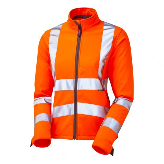 Leo Honeywell EcoViz Women's Softshell Jacket Orange - Työvaatteet - 