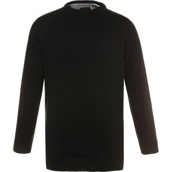 JP1880 Pullover Sweater Black TALL - MIESTEN VAATTEET MT-6XLT - Pitkien miesten vaatteet