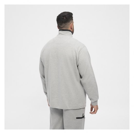 North Latitude Ottoman Sweatshirt Mid Grey - Hupparit ja collegepaidat - Miesten hupparit ja collegepaidat isot koot