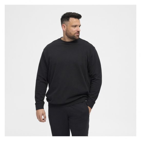 North Latitude Crew Neck Sweatshirt Black - Hupparit ja collegepaidat - Miesten hupparit ja collegepaidat isot koot