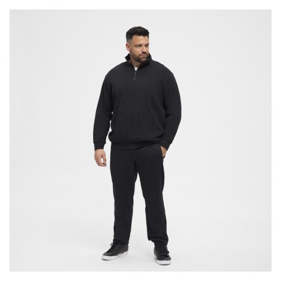 North Latitude Denim Half-Zip Sweatshirt Black - Hupparit ja collegepaidat - Miesten hupparit ja collegepaidat isot koot