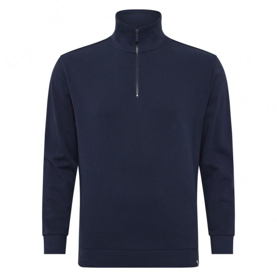 North Latitude Half-Zip Sweatshirt Navy Blue - Hupparit ja collegepaidat - Miesten hupparit ja collegepaidat isot koot
