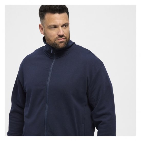 North Latitude Full-Zip Sweatshirt Navy Blue - Hupparit ja collegepaidat - Miesten hupparit ja collegepaidat isot koot